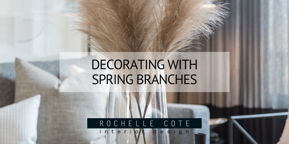Decorating with Spring Branches